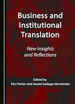 Business and Institutional Translation