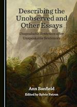 Describing the Unobserved and Other Essays