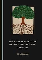 Niakhar High-Titer Measles Vaccine Trial, 1987-1990