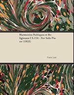 Harmonies PoA(c)tiques et Religieuses I S.154 - For Solo Piano (1833)