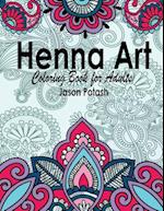 Henna Art Coloring Book for Adults