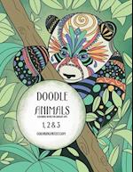 Doodle Animals Coloring Book for Grown-Ups 1, 2 & 3