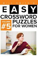 Will Smith Easy Crossword Puzzles For Women - Volume 5