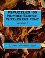 Pspuzzles 100 Number Search Puzzles Big Font Volume 5