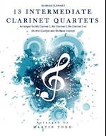 13 Intermediate Clarinet Quartets - BB Bass Clarinet