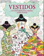 Vestidos Livro de Colorir Para Adultos