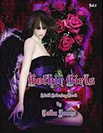 Gothic Girls Adult Coloring Book