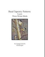 Bead Tapestry Patterns Loom Three Winter Birds