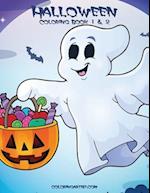Halloween Coloring Book 1 & 2