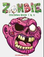 Zombie Coloring Book 1 & 2