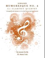 Humoresque No. 4 for Clarinet Quartet