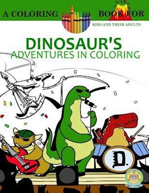 Dinosaur's Adventures in Coloring Book