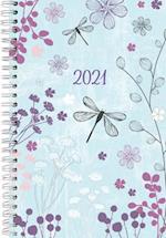 2021 Designer Dragonfly 17-Month Weekly Planner