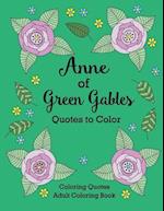 Anne of Green Gables Quotes to Color