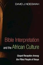 Bible Interpretation and the African Culture 