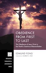 Obedience from First to Last 