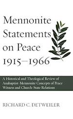 Mennonite Statements on Peace 1915-1966