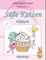 Susse Katzen Malbuch