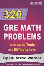 320 GRE Math Problems Arranged by Topic and Difficulty Level