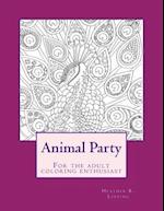 Animal Party for the Adult Coloring Enthusiast