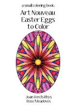 Art Nouveau Easter Eggs to Color