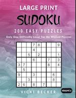 Large Print Sudoku 200 Easy Puzzles