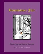 Renaissance Fair Adult Coloring Book of Costume