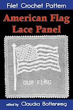 American Flag Lace Panel Filet Crochet Pattern