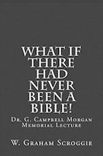 What If There Had Never Been a Bible!