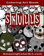 Skulls - Coloring Art Book