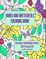 Birds and Butterflies Coloring Book