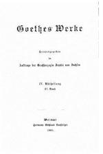 Goethes Werke - IV