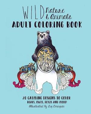 Wild Nature & Animals Adult Coloring Book