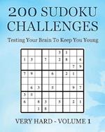 200 Sudoku Challenges - Very Hard - Volume 1