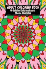 Adult Coloring Book 6x9 Mandalas