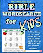 Kids Bible Word Search Puzzles Volume 1