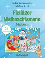 Fleiiger Weihnachtsmann Malbuch