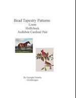 Bead Tapestry Patterns Loom Hollyhock by George Stubbs Audubon Cardinal Pair