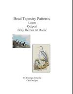 Bead Tapestry Patterns Peyote Outpost Gray Herons at Home