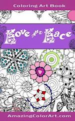 Love and Lace Coloring Art Book - Pocket Size