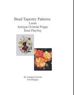 Bead Tapestry Patterns Loom Antique Oriental Poppy Rose Playboy