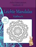 Leichte Mandalas Malbuch