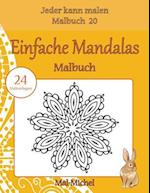 Einfache Mandalas Malbuch