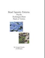 Bead Tapestry Patterns Peyote Hydrangea Blues Patch of Violets
