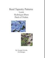 Bead Tapestry Patterns Loom Hydrangea Blues Patch of Violets