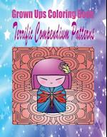 Grown Ups Coloring Book Terrific Compendium Patterns Mandalas