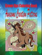 Grown Ups Coloring Book Awesome Creation Patterns
