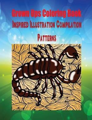 Grown Ups Coloring Book Inspired Illustration Compilation Patterns