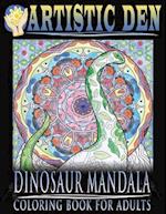 Dinosaur Mandala Coloring Book for Adults