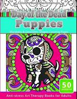Coloring Books for Grownups Day of the Dead Puppies